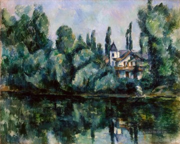 die Ufer der Marne Paul Cezanne Landschaft Ölgemälde